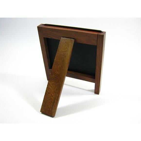 Mini Table Kitchen Desktop 6.5 Inch Wood Chalk Writing Board with Easel - Picture 3 of 5